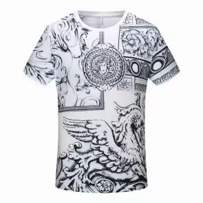 versace signature print t-shirt print team